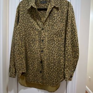 Zara leopard print top